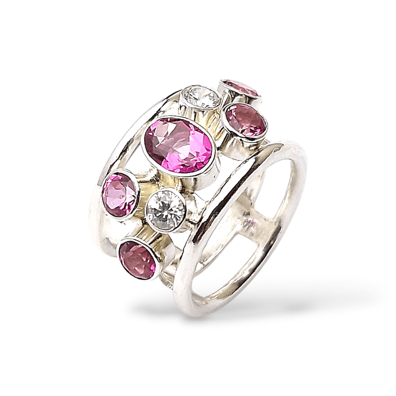 Martens ring rosa topaz