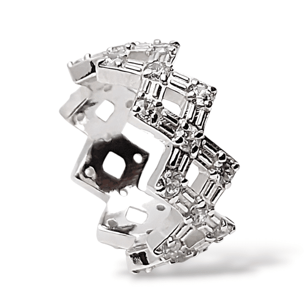 Artic weave stack ring  