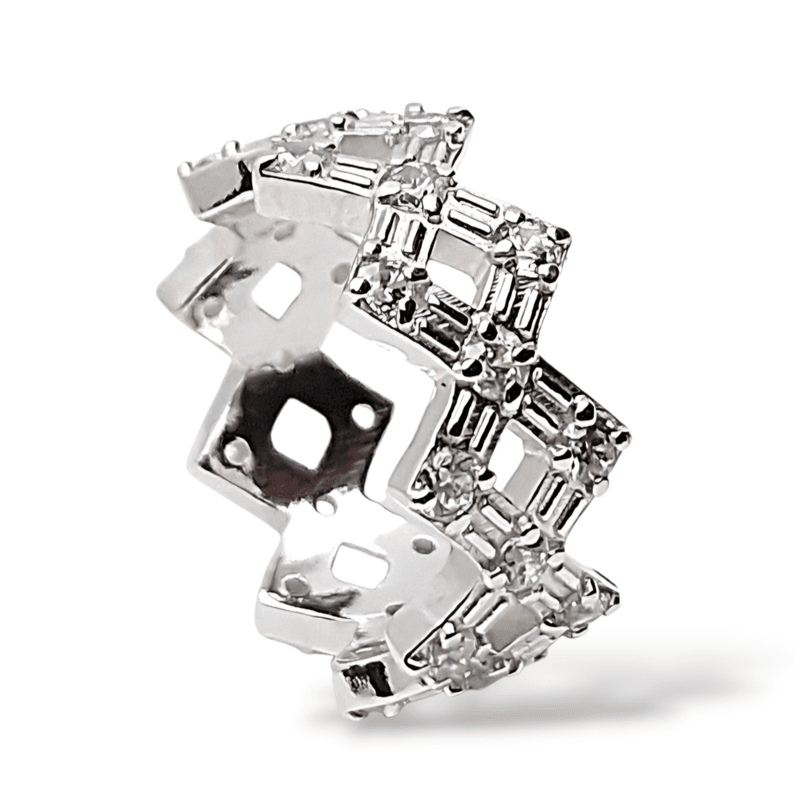 Artic weave stack ring  