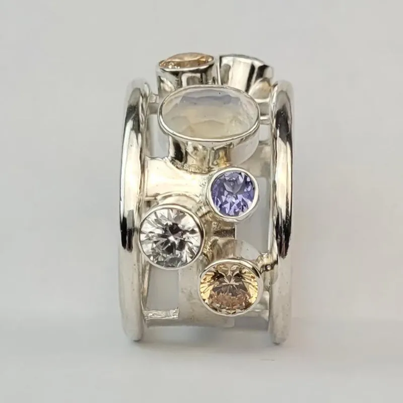 Martens sølvring med tanzanite